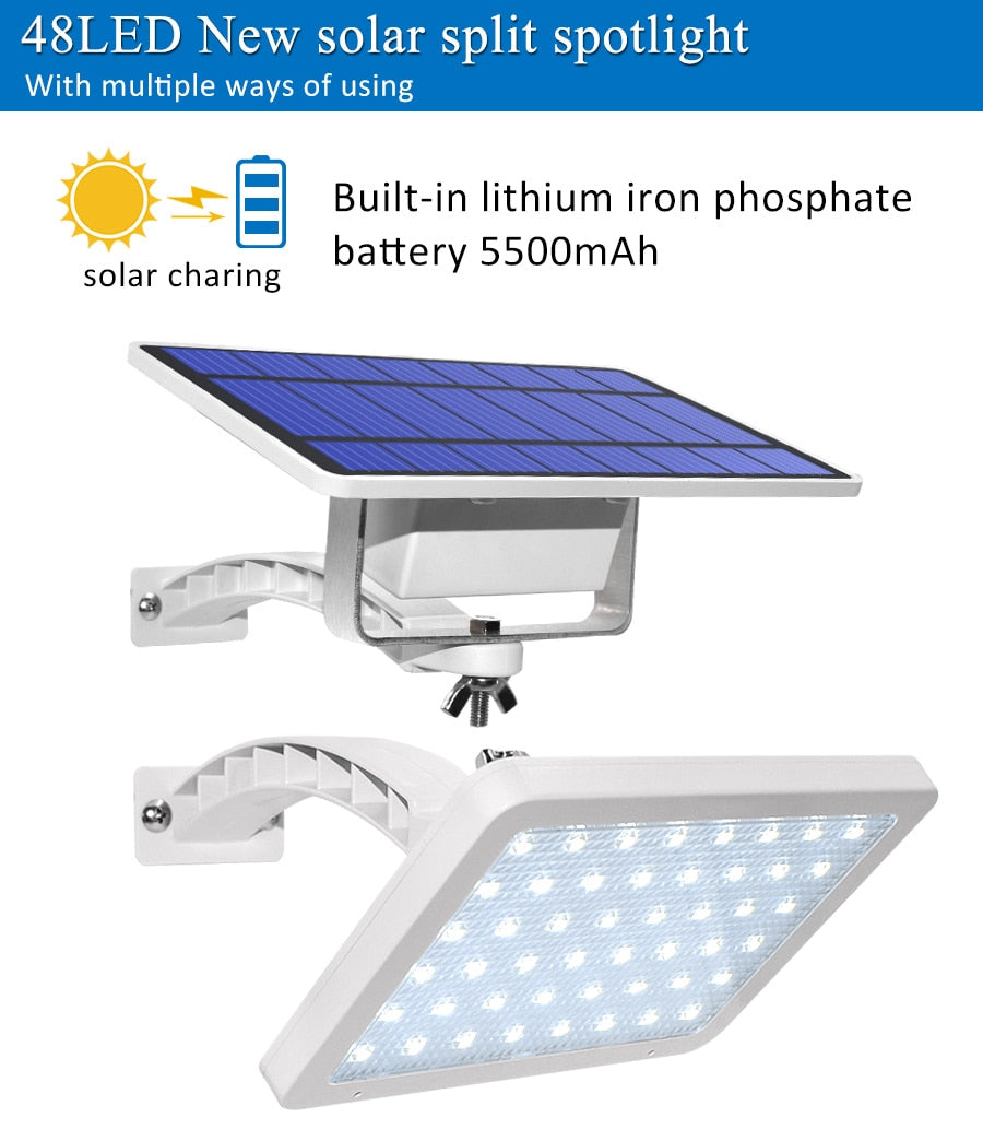 800lm Solar Lamp 48 leds Solar Light For Outdoor