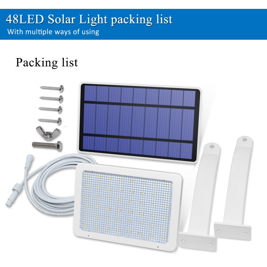 800lm Solar Lamp 48 leds Solar Light For Outdoor