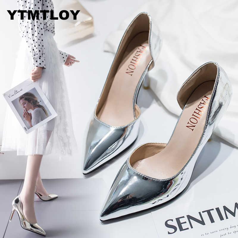 Women Pumps Mid Heel Pump Ladies Pointed Toe Casual Shoes Sandals High Heels Wedding Sexy Pumps