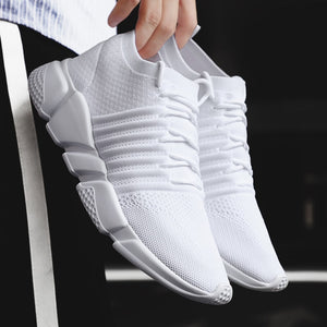 Men sports shoes White sneakers Air Mesh Breathable Light weight Basket man shoe Cozy shoes running Spring Autumn