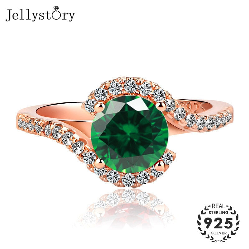 Jellystory Classic Ring for Women with 7*7mm Round shaped