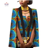 African Women Clothing Full Sleeve Cape Coat Dress Suit African Tops 2 Piece Set Party Dresses
