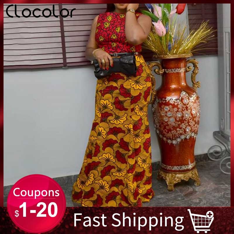 Women Party Bodycon Maxi Dress Elegant Sexy Mermaid Evening Floral Robe Summer African Long Dresses Ladies