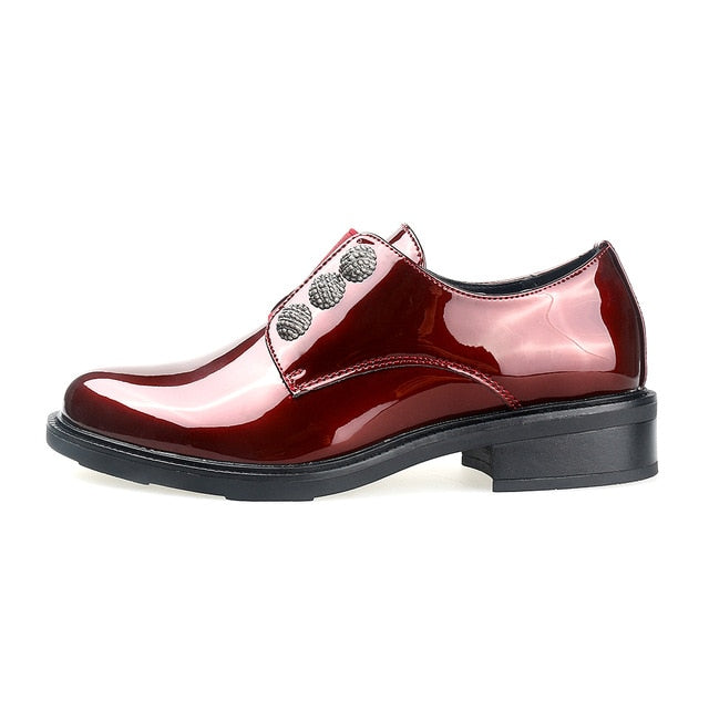 Women Brand Patent leather Loafers