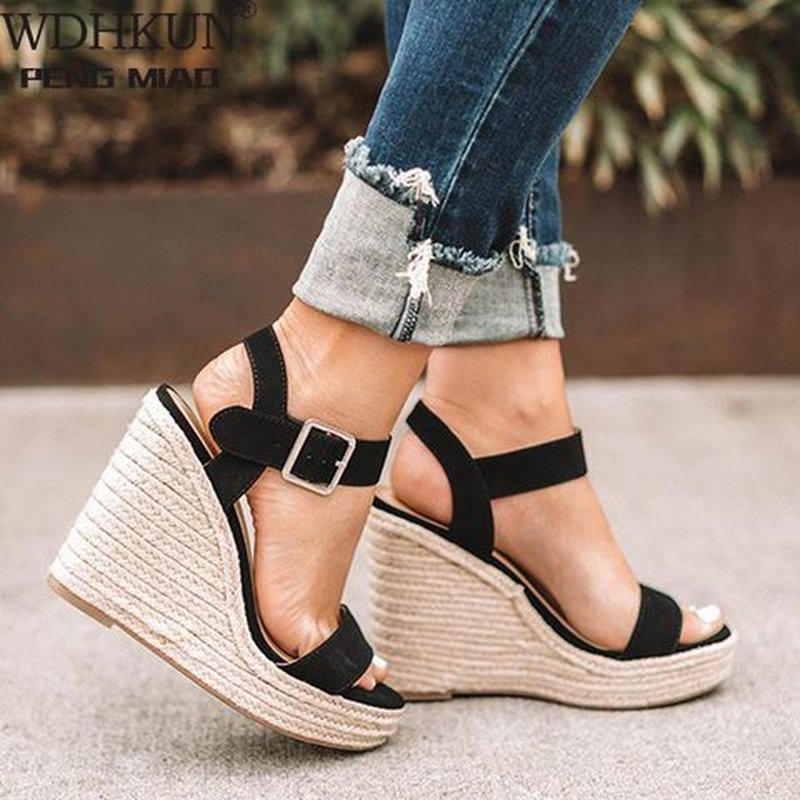 Ladies Shoes Woman Chaussee Gladiator Women Wedge Summer Sandals Pumps