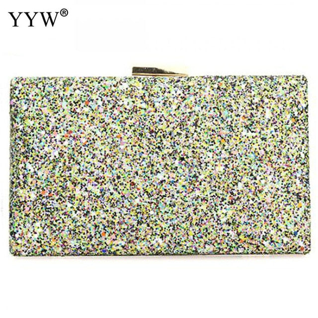 Sequined female Clutch Bag Evening Party Bag