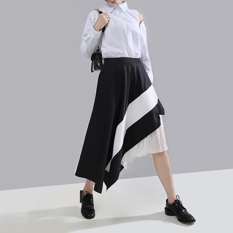 Pleated Temperament Half-body Skirt
