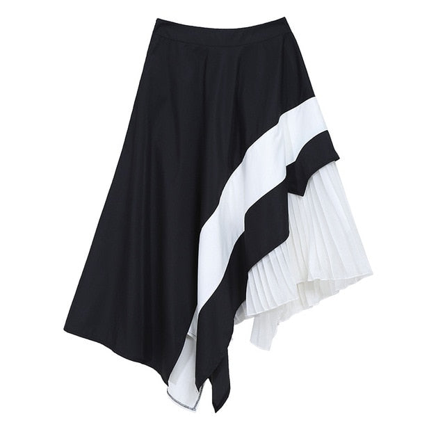 Pleated Temperament Half-body Skirt