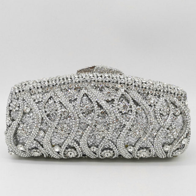 Hollow Out Crystal Women Clutches