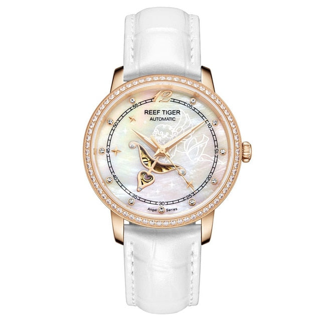 Fashion Womens Watches Blue Dial Rose Gold Watches