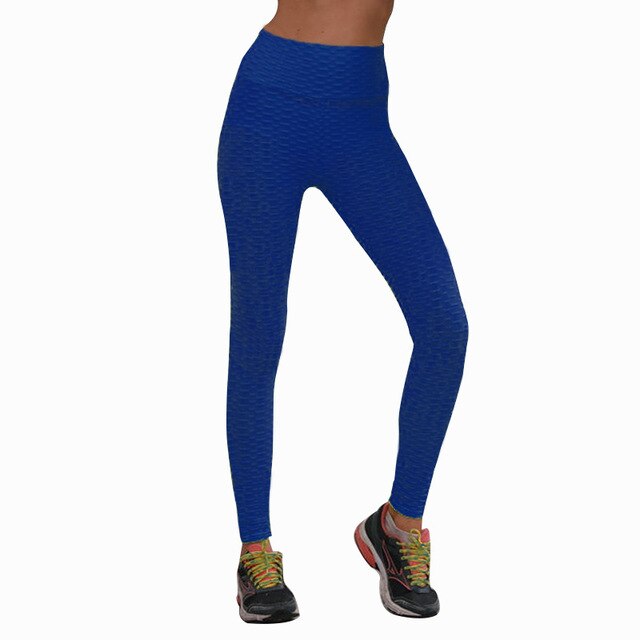 Women's jacquard high waist sports fitness leggings