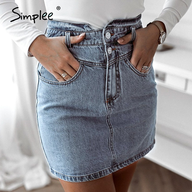 Simple Sexy slim-fit high-waist women