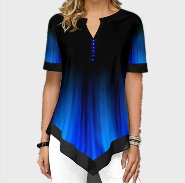 Shirt Blouse Fashion 2020 Large Size Tops