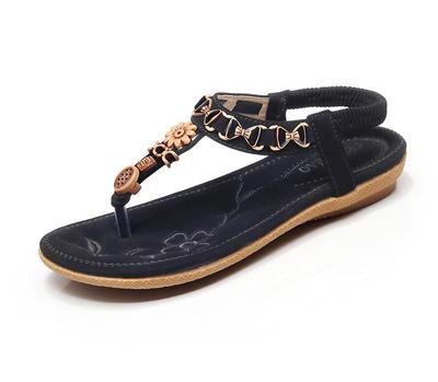 Women sandals soft PU leather Rhinestone sandals women Summer fashion flip flops sandals women shoes
