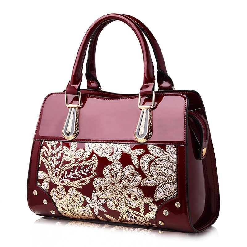 Women's Bag High-Grade Patent Leather Handbags