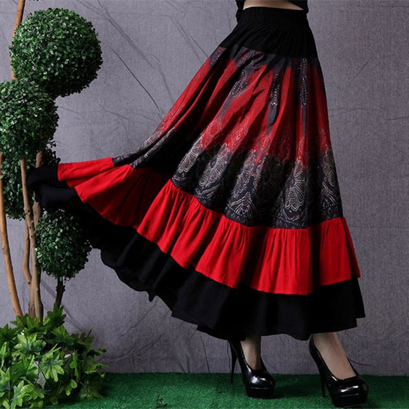 Ethnic Style Women's Long Skirt