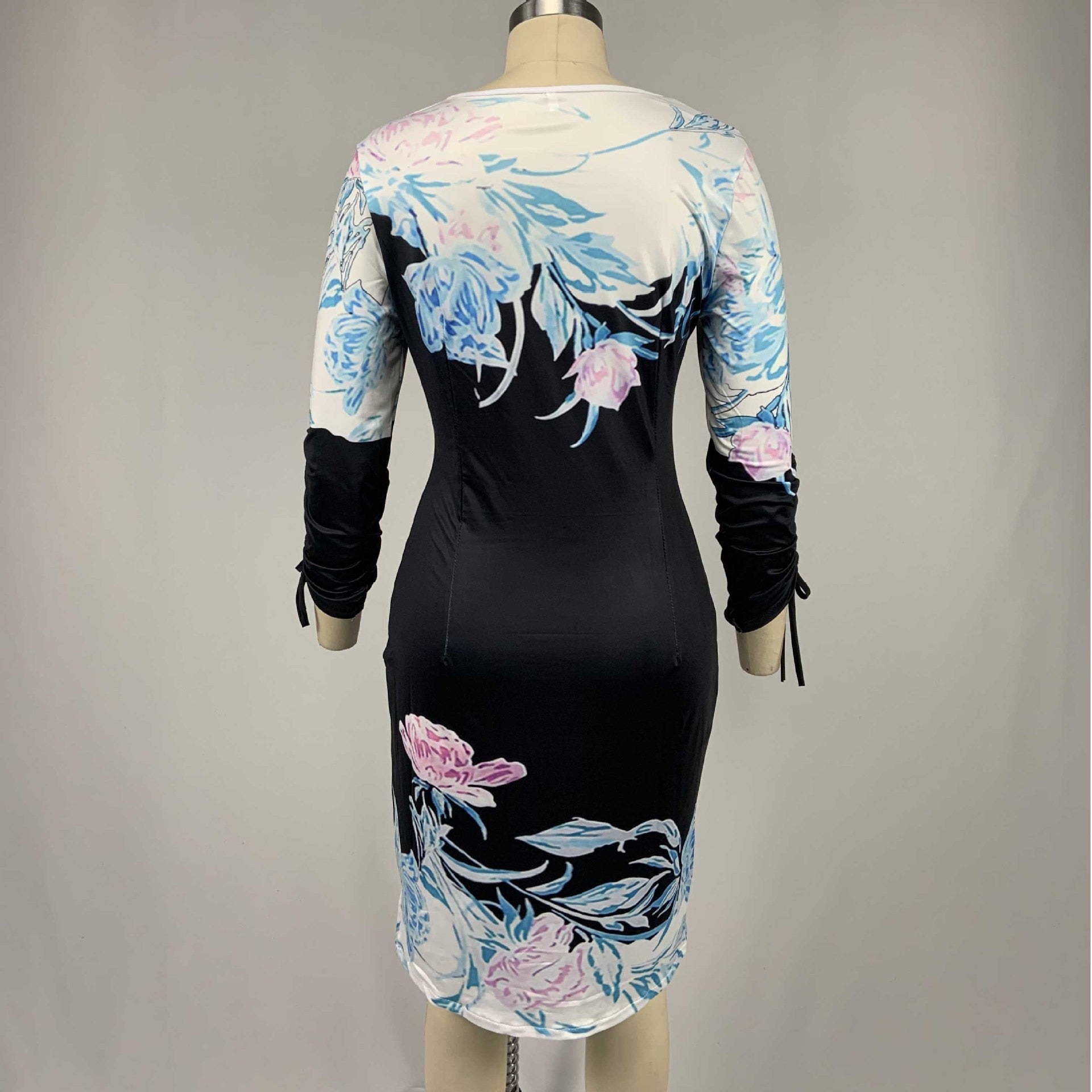 Summer Dress Women 2020 Casual Plus Size Slim Floral Print Office Pencil Bodycon Dresses