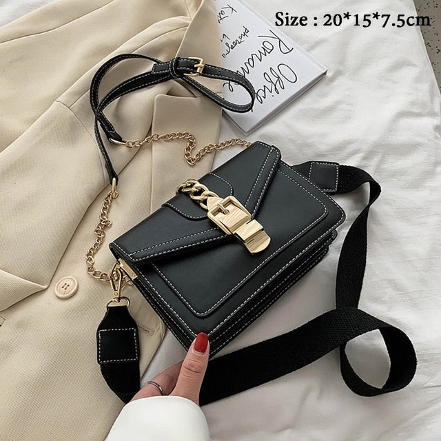 Ribbons PU Leather Women Handbags Chains Purses And Handbags Female Small Shoulder Bag Shopping Outdoor Crossbody Bags For Women
