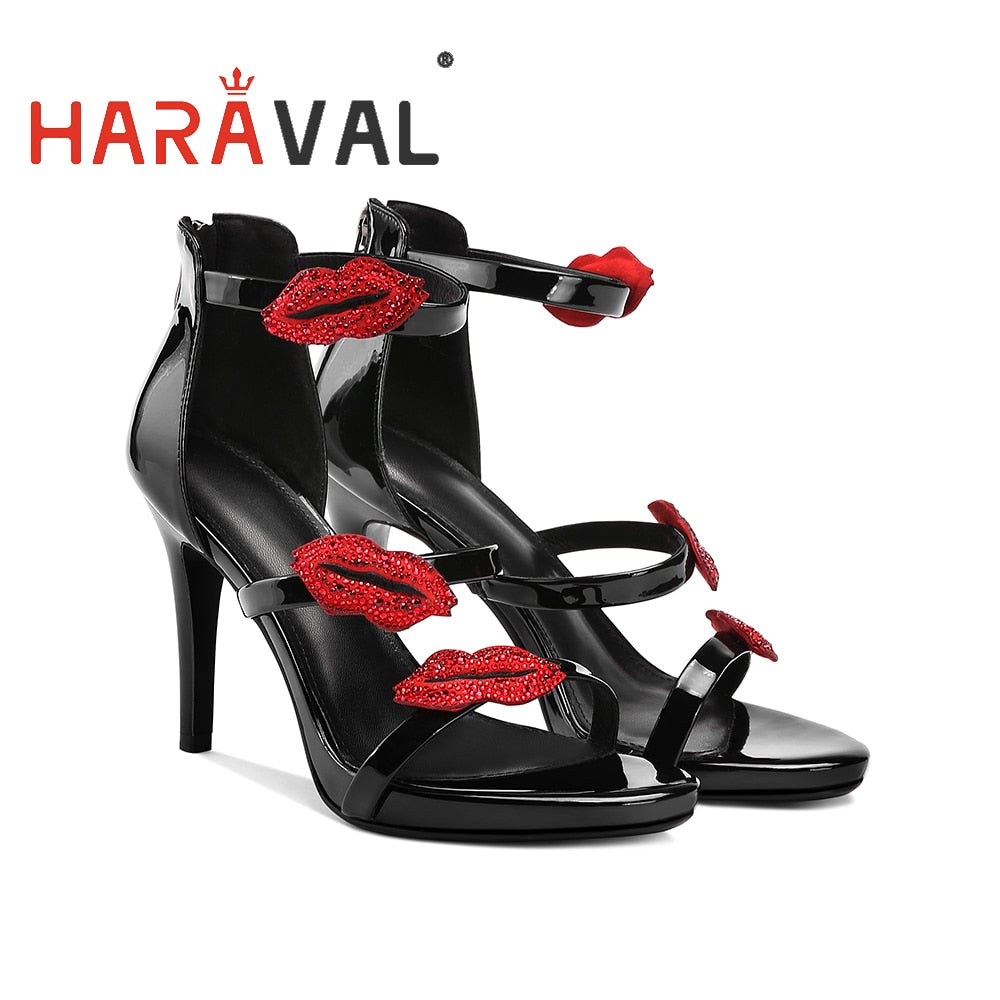 Spring 2020 New Brand Sandals Women Sexy Shoes black elegant Party Novelty