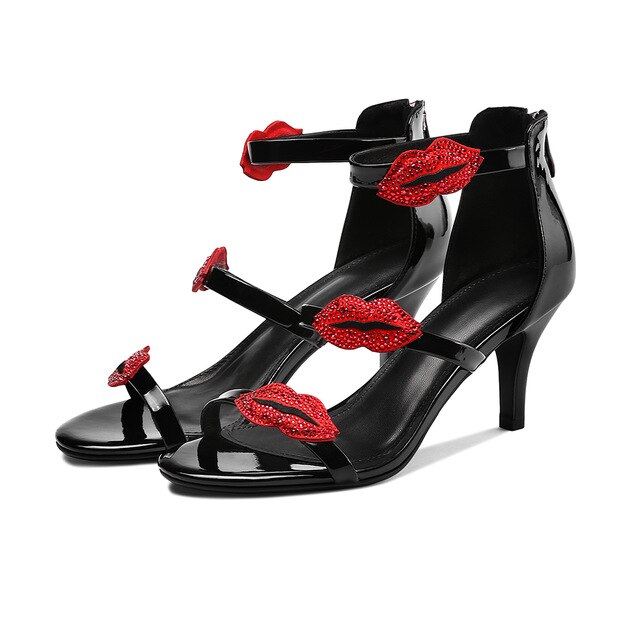 Spring 2020 New Brand Sandals Women Sexy Shoes black elegant Party Novelty