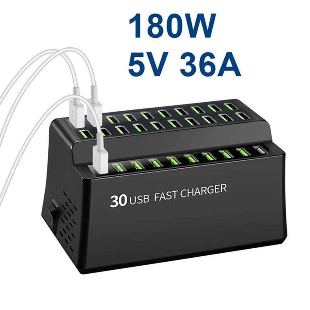 Smart 180W 36A USB charger with 30 usb