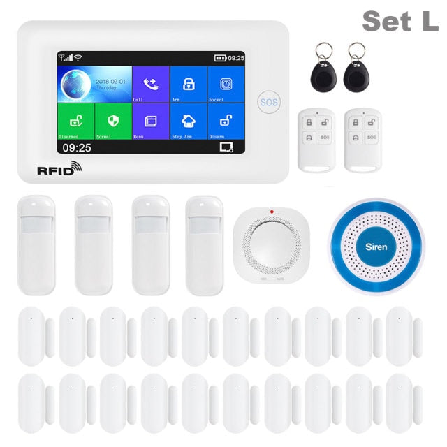 Awaywar Alarm System supports WiFi and GSM for Smart home Security Burglar compatible with Tuya IP Camrea