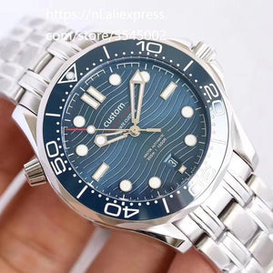 Design 42mm men's watch mechanical automatic stainless steel sapphire glassl