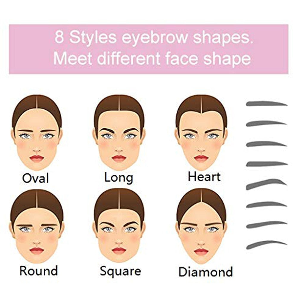 8 In 1 Reusable Eyebrow Shaper Makeup