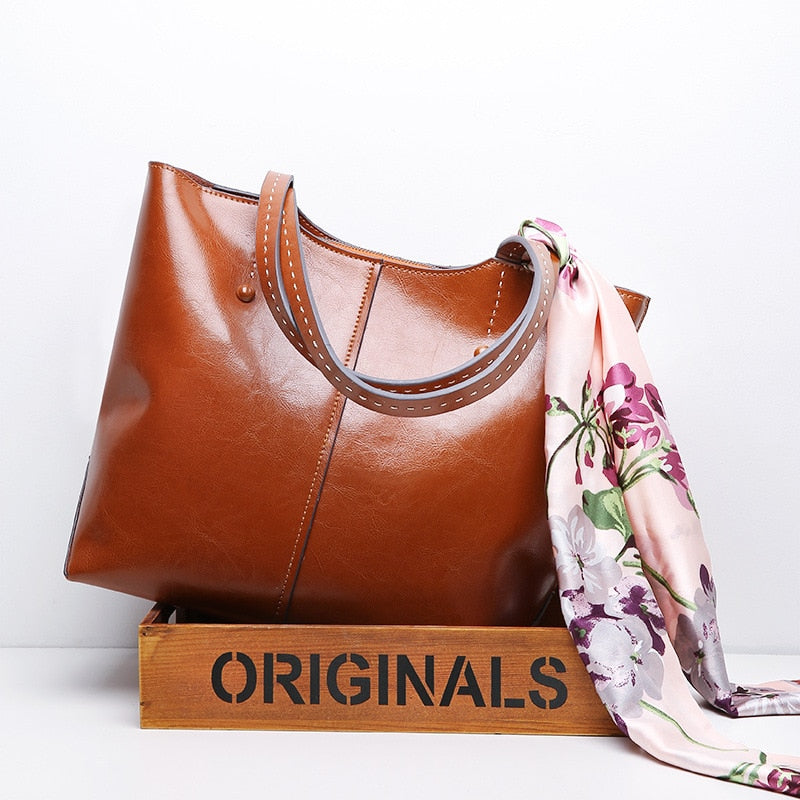 100% Genuine Leather Fashion Women Shoulder Bag
