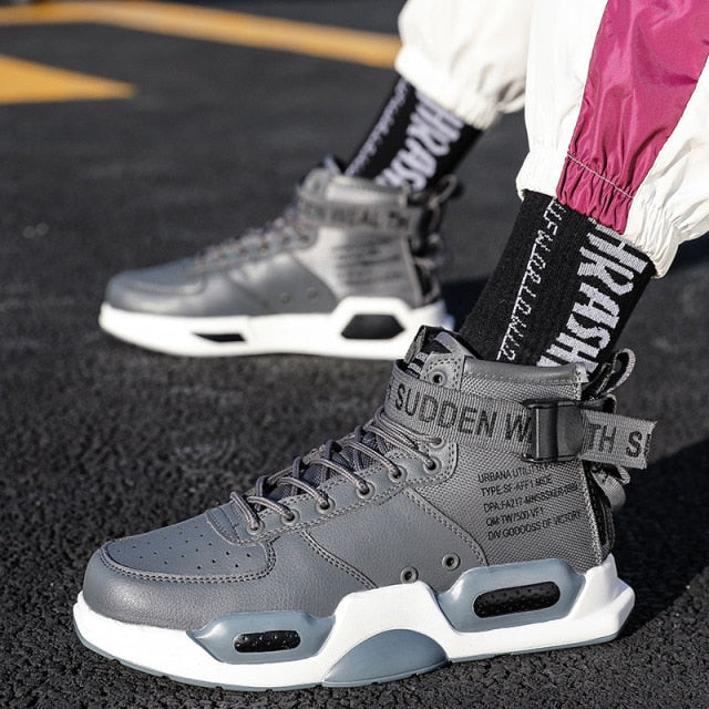 Fashion Trend Men High Top Casual Shoes