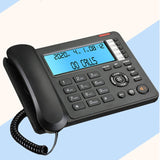 Small Business Corded Landline Office Phone with Caller ID and Adjustable LCD Brightness