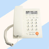 Small Business Corded Landline Office Phone with Caller ID and Adjustable LCD Brightness