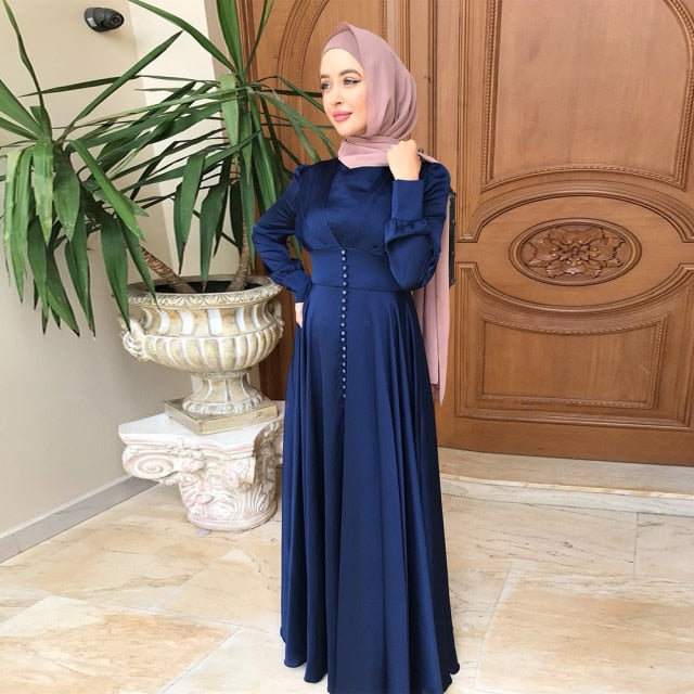 Ramadan Eid Abaya Dubai Turkey Muslim Dress Islam Clothing Dresses
