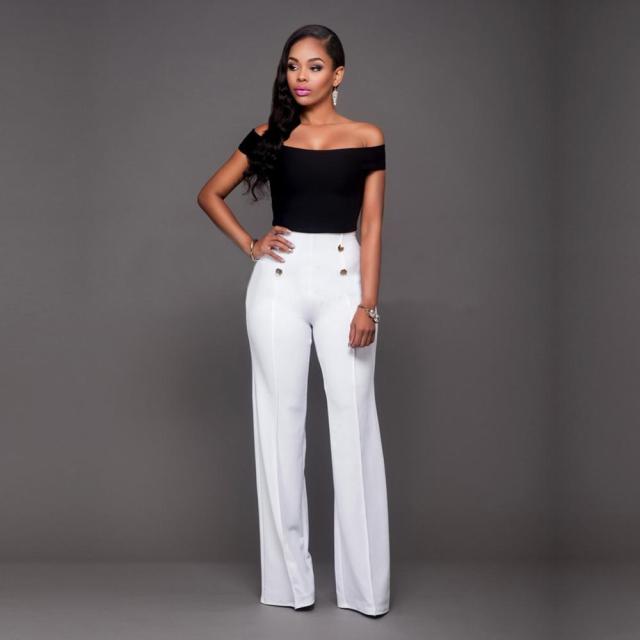 summer high waist long pant trousers for Women