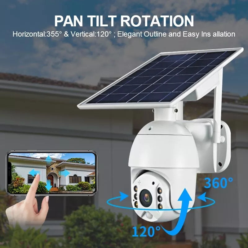 Outdoor Monitoring 1080P HD 4G Low Power Solar Camera