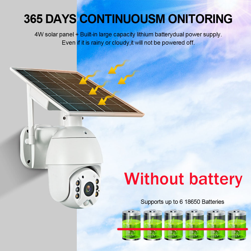 Outdoor Monitoring 1080P HD 4G Low Power Solar Camera