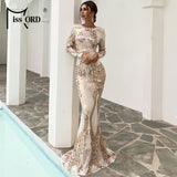 Sexy Backless Sequin Long Wedding Dresses/ Evening Party Fashion