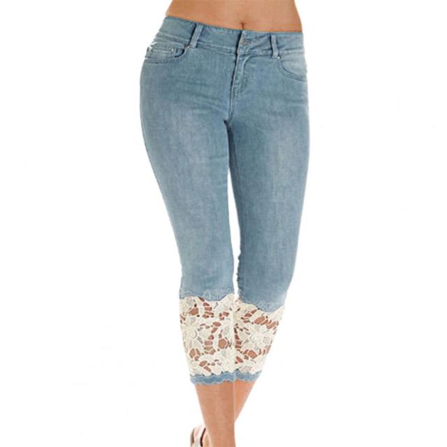 Capri Pants Calf Length Mid Rise Jeans