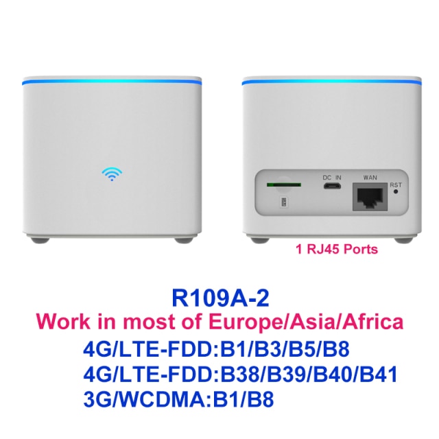 Modem 4G LTE Wifi Router Hotspot Asia Africa Europe Sim Card