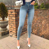 2022 Denim Trousers Skinny Slim Fit Oversize Jeans High Waist Baggy Pants For Women