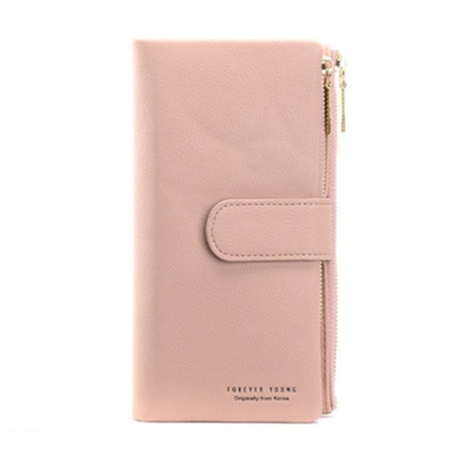 Pocket Multifunction Clutch Long Hasp Women PU Leather Wallets