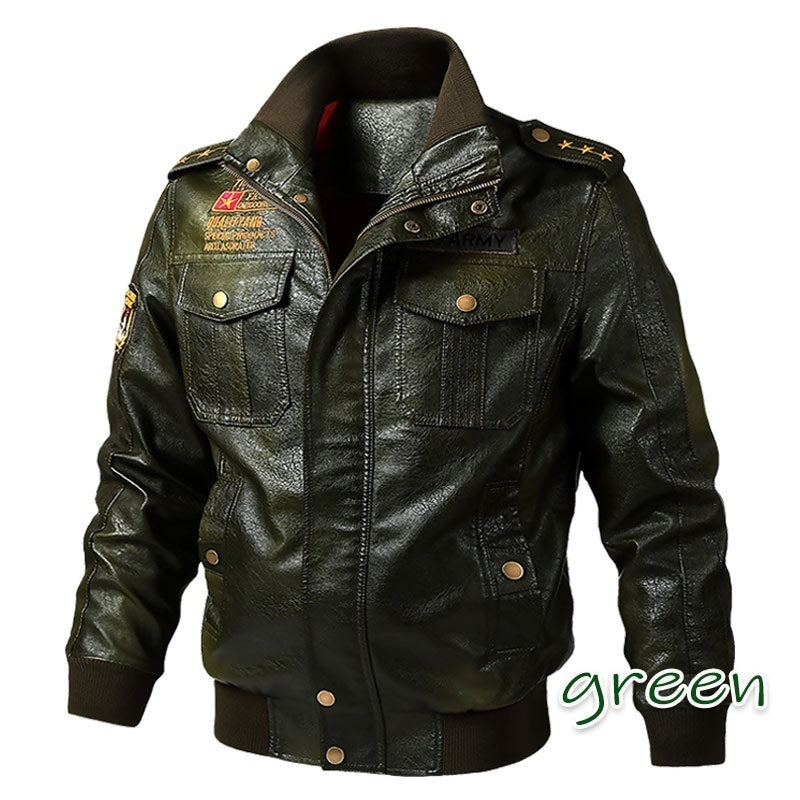 Thick Men Winter Classical Motocycle Jacket