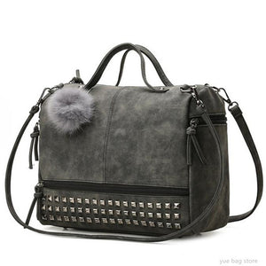 Vintage Nubuck Leather Ladies Handbag