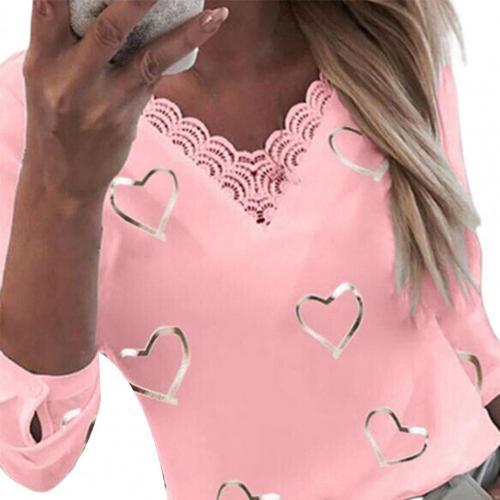 Spring Summer Lace Patchwork Pullover Blouse
