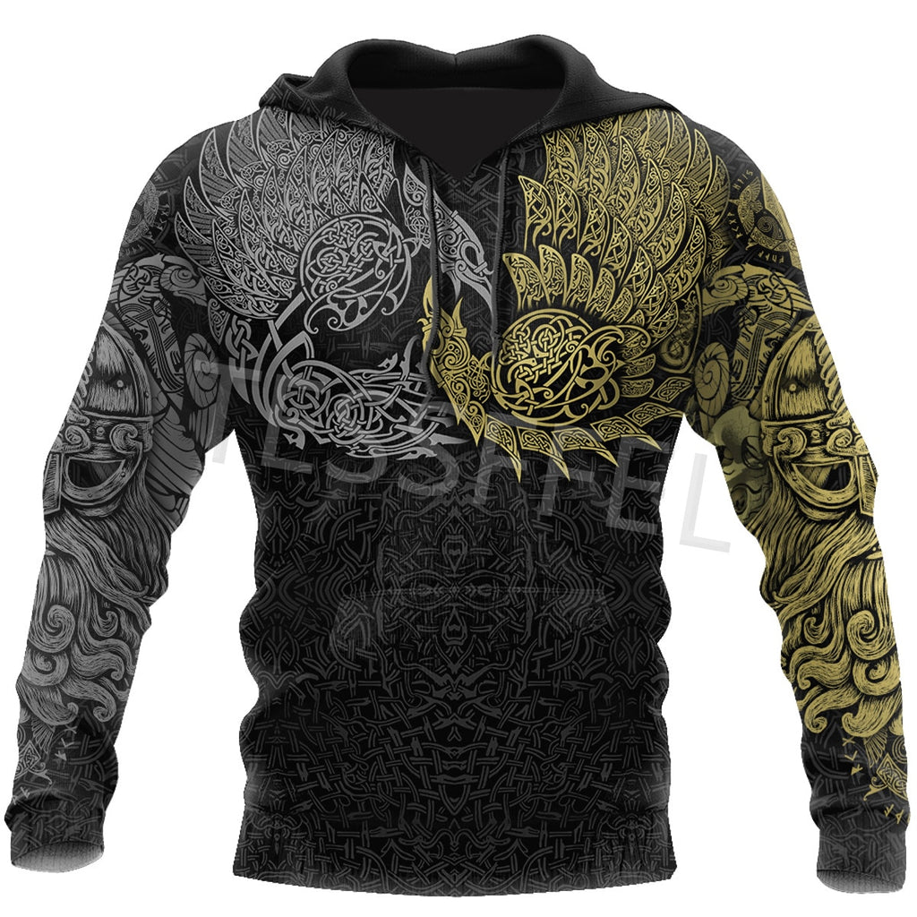 Viking Tattoo 3D Print Tracksuit Sweatshirt Hoodie