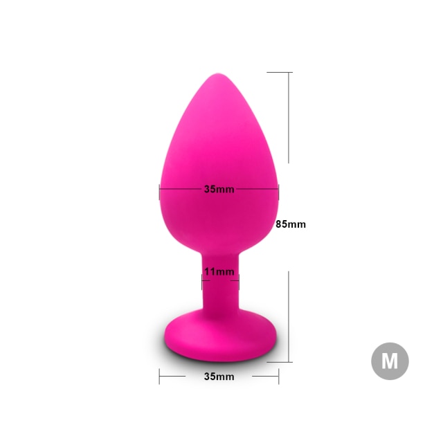 Women Men Soft Silicone Mini Anal Toy Erotic Bullet Vibrator