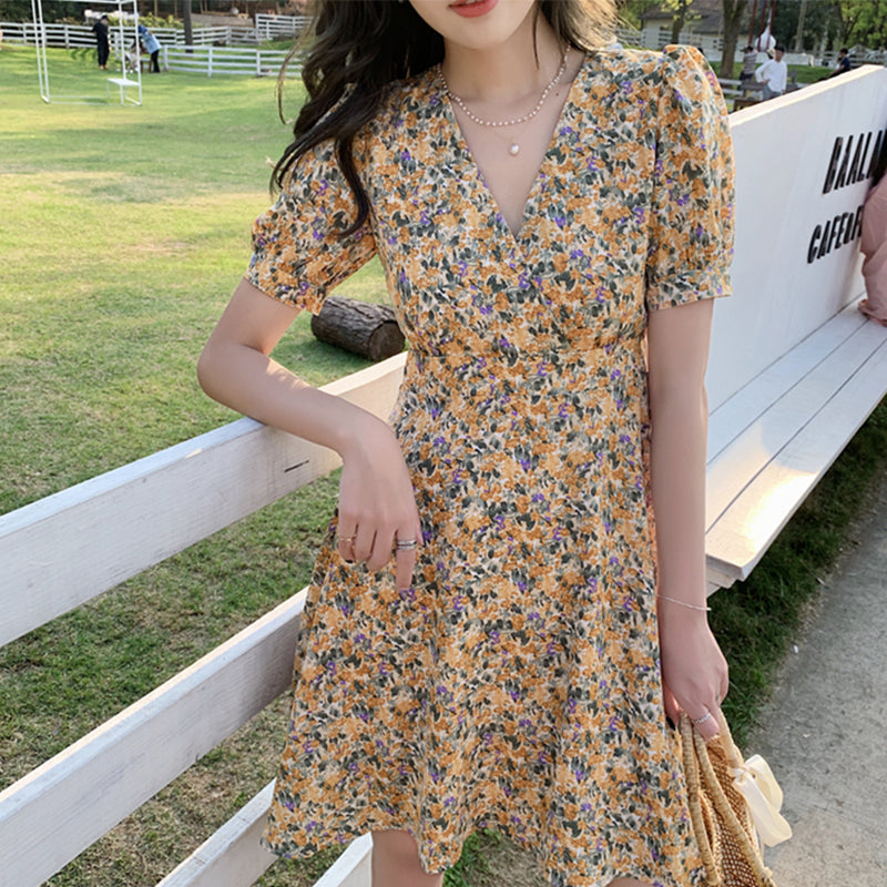 Floral Streetwear Women  Mini Dress