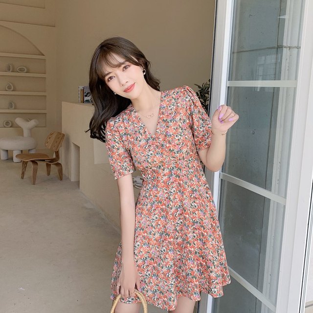 Floral Streetwear Women  Mini Dress