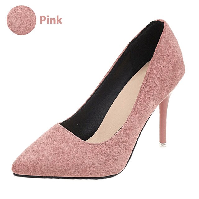 Woman Super High Heels Pumps Nude 10cm Thin Heels Wedding Shoes Party Ladies Shoes US Large Size 48 Classic Pumps