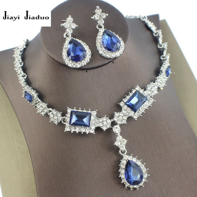 Parure Bijoux Femme Turkish Jewelry Bisuteria Silver Color